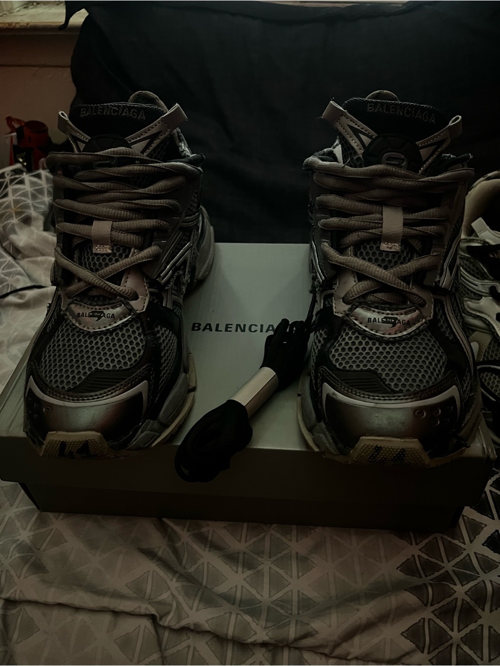Men's Performance Running Shoes - Black/Grey size 8 - Picture 6 of 9